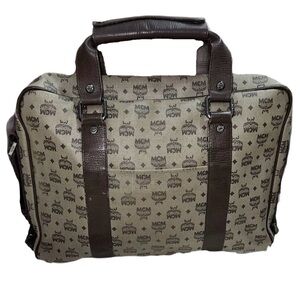 MCM document laptop shoulder bag monogram men women